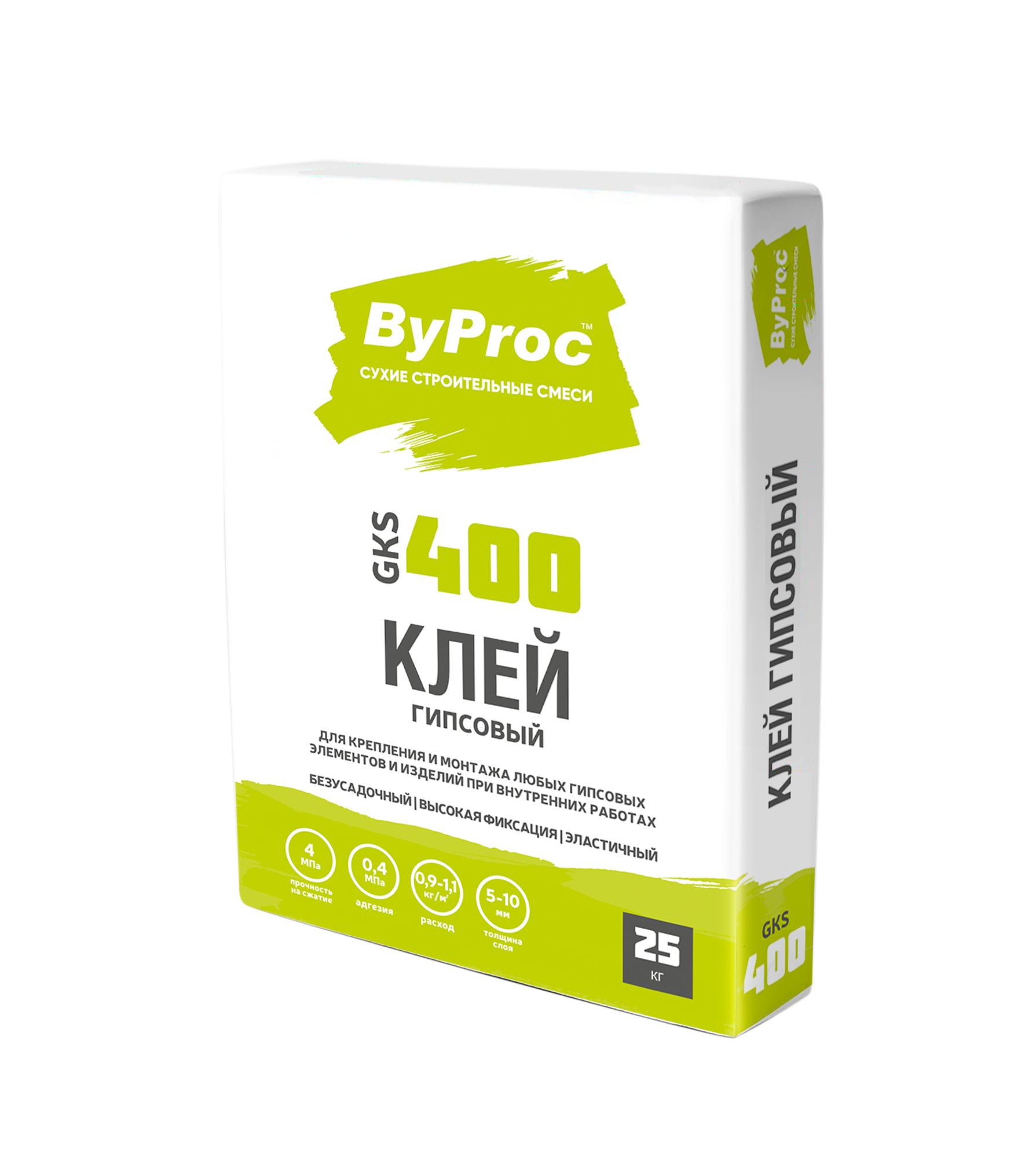 Клей гипсовый стандартный ByProc GKS-400