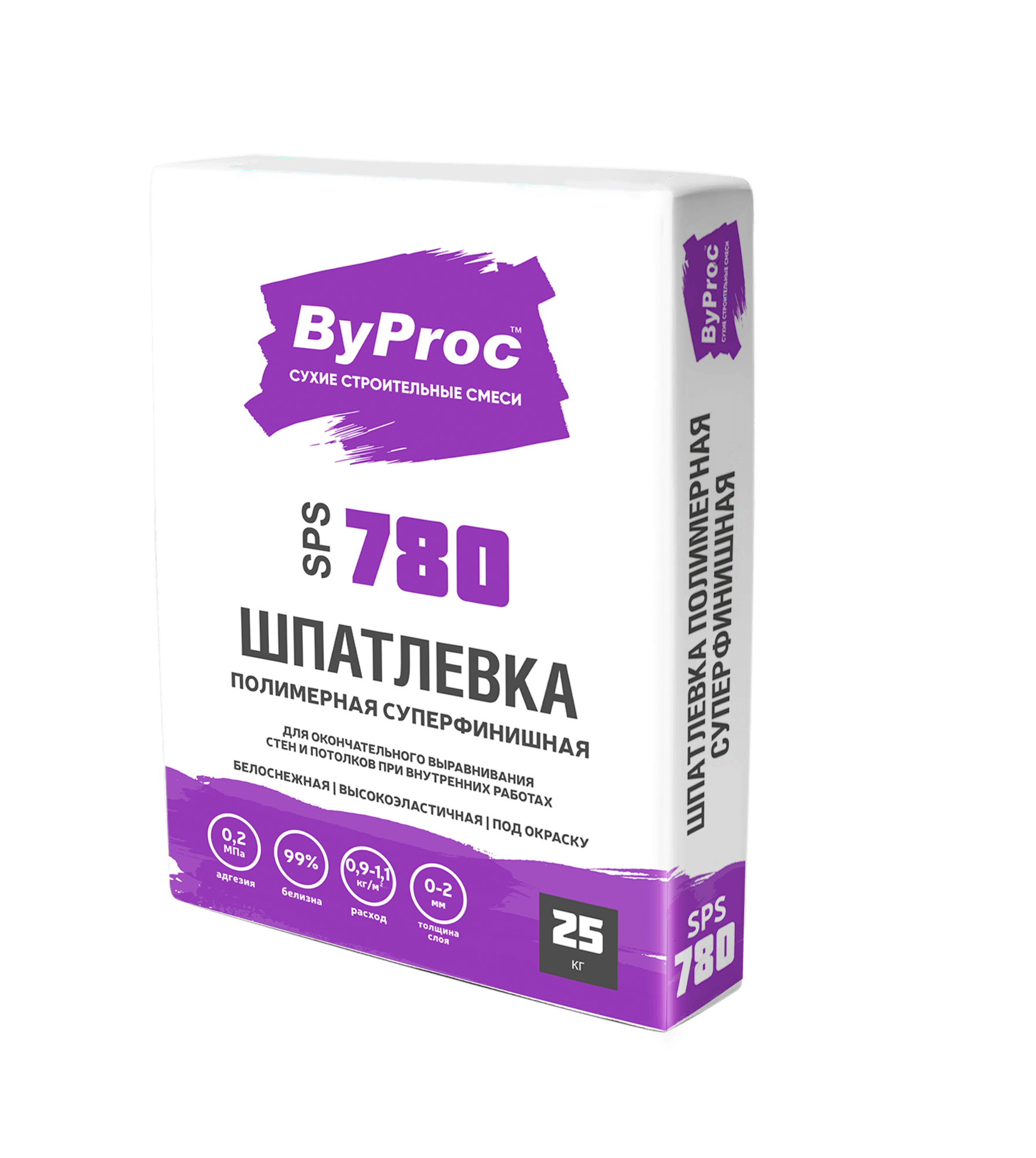 Шпатлевка полимерная суперфинишная ByProc SPS-780