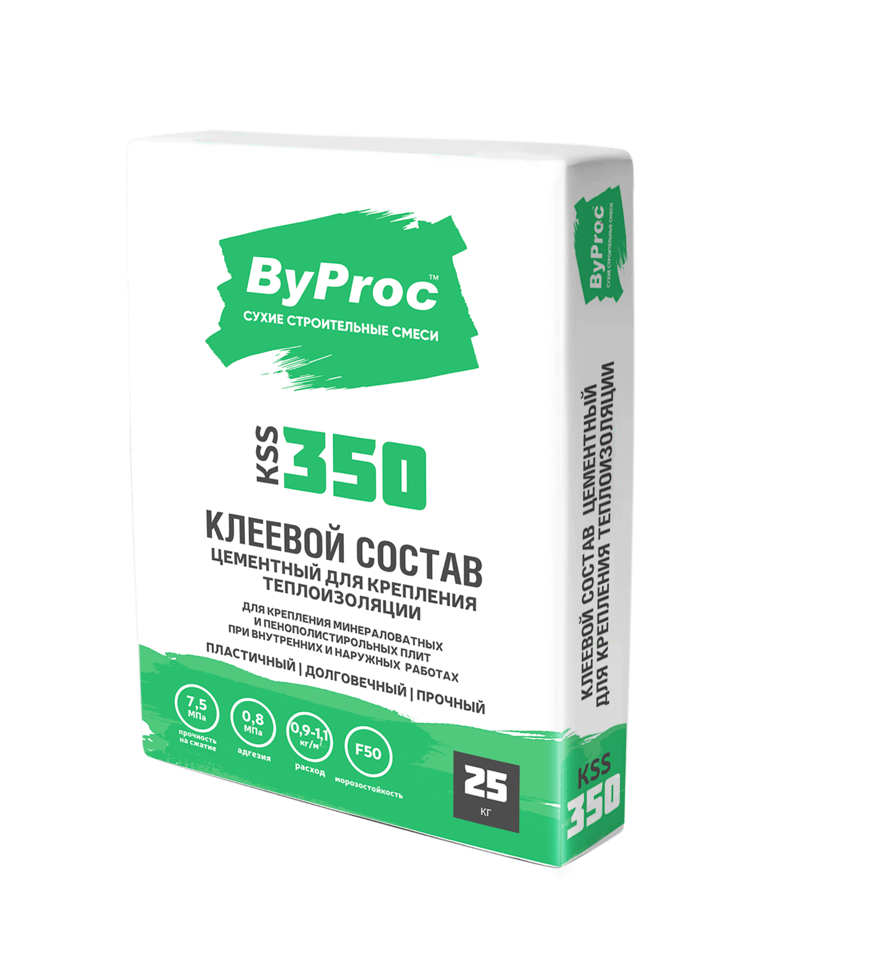 Клеевой состав цементный для крепления теплоизоляции ByProc KSS-350