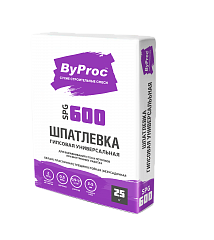 Шпатлевка гипсовая универсальная ByProc SPG-600