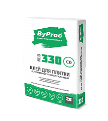 Клей для плитки цементный универсальный ByProc KLU-330