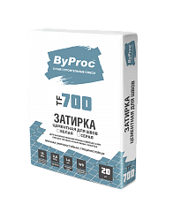 Затирка цементная для швов (белая/серая) ByProc TF-700