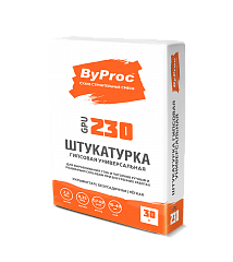 Штукатурка гипсовая универсальная ByProc GPU-230