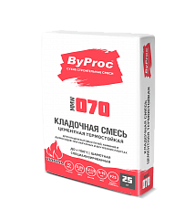 Кладочная смесь цементная термостойкая ByProc MMW-070